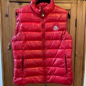 Moncler Ghany Down Vest in Red